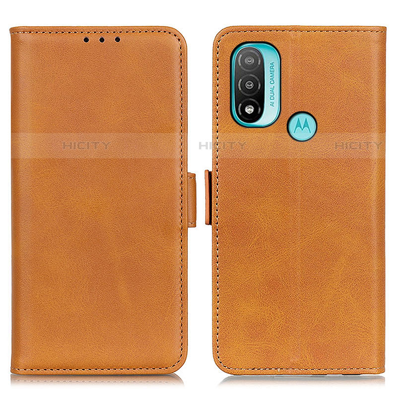 Funda de Cuero Cartera con Soporte Carcasa M15L para Motorola Moto E40 Marron Claro