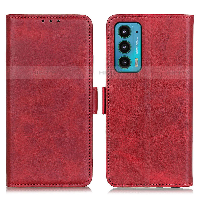 Funda de Cuero Cartera con Soporte Carcasa M15L para Motorola Moto Edge 20 5G Rojo