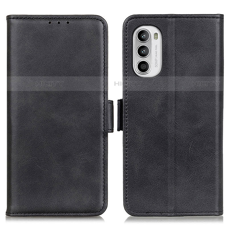 Funda de Cuero Cartera con Soporte Carcasa M15L para Motorola Moto Edge (2022) 5G Negro