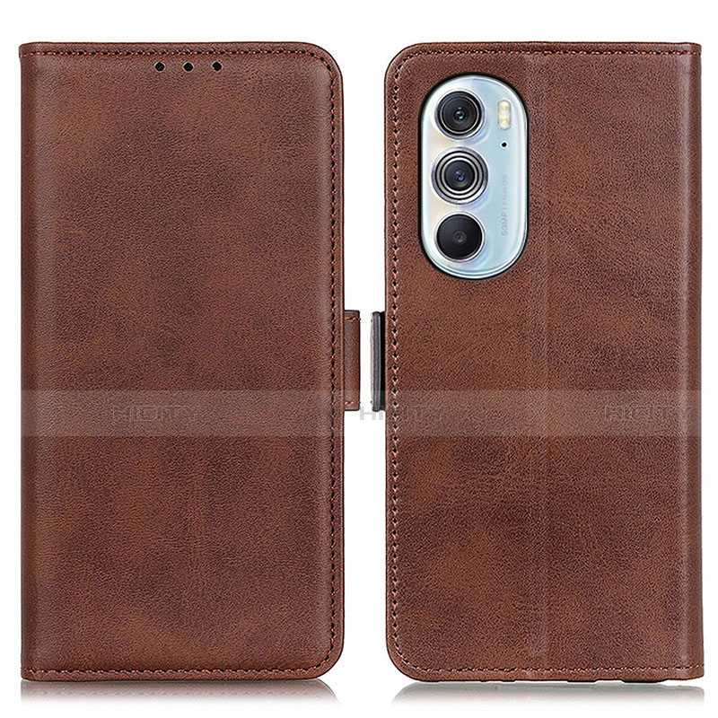 Funda de Cuero Cartera con Soporte Carcasa M15L para Motorola Moto Edge 30 Pro 5G Marron