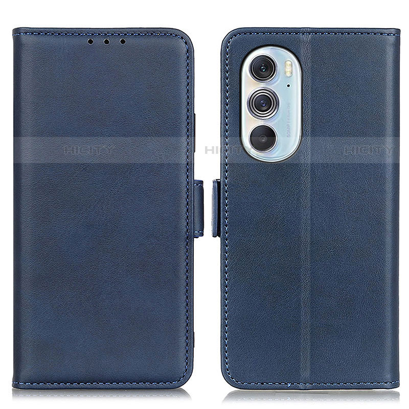 Funda de Cuero Cartera con Soporte Carcasa M15L para Motorola Moto Edge Plus (2022) 5G Azul