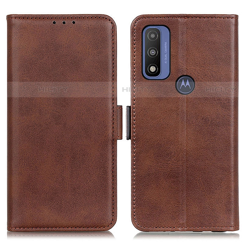 Funda de Cuero Cartera con Soporte Carcasa M15L para Motorola Moto G Pure Marron