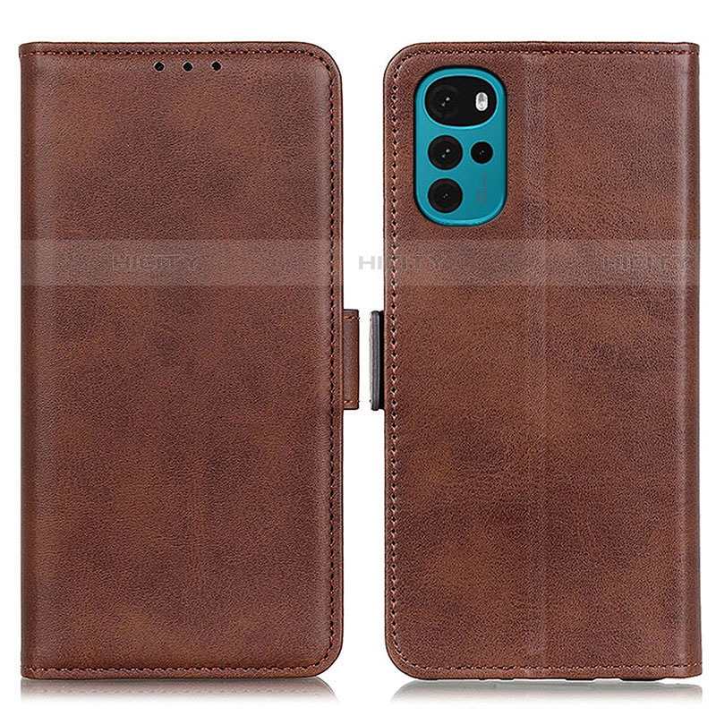 Funda de Cuero Cartera con Soporte Carcasa M15L para Motorola Moto G22 Marron