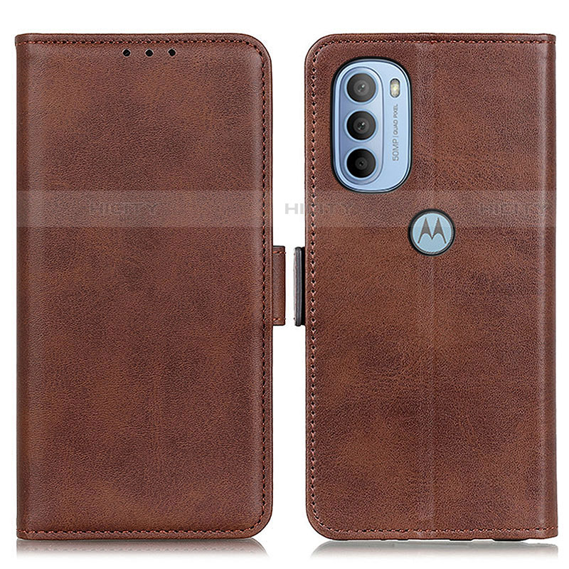 Funda de Cuero Cartera con Soporte Carcasa M15L para Motorola Moto G31 Marron