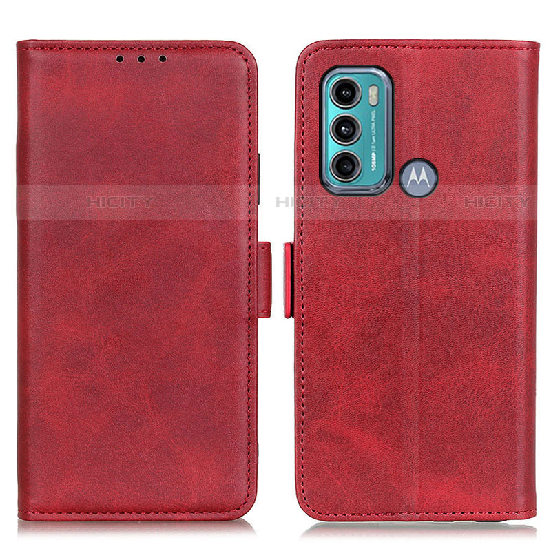 Funda de Cuero Cartera con Soporte Carcasa M15L para Motorola Moto G40 Fusion Rojo