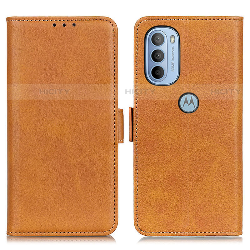 Funda de Cuero Cartera con Soporte Carcasa M15L para Motorola Moto G41 Marron Claro