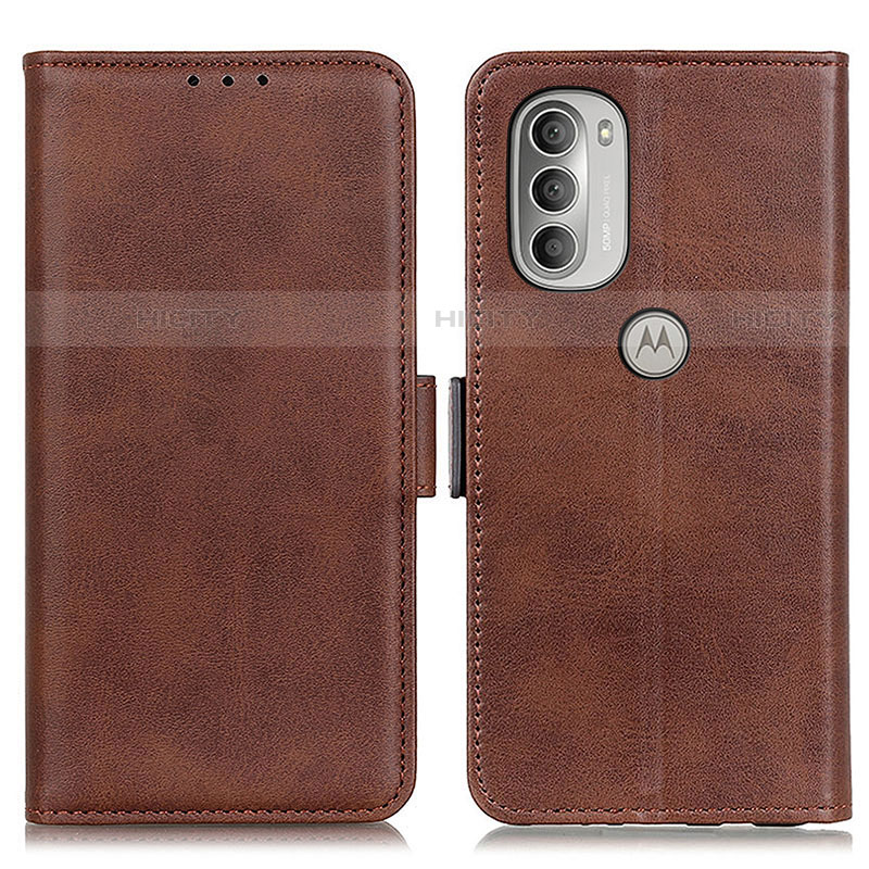 Funda de Cuero Cartera con Soporte Carcasa M15L para Motorola Moto G51 5G Marron