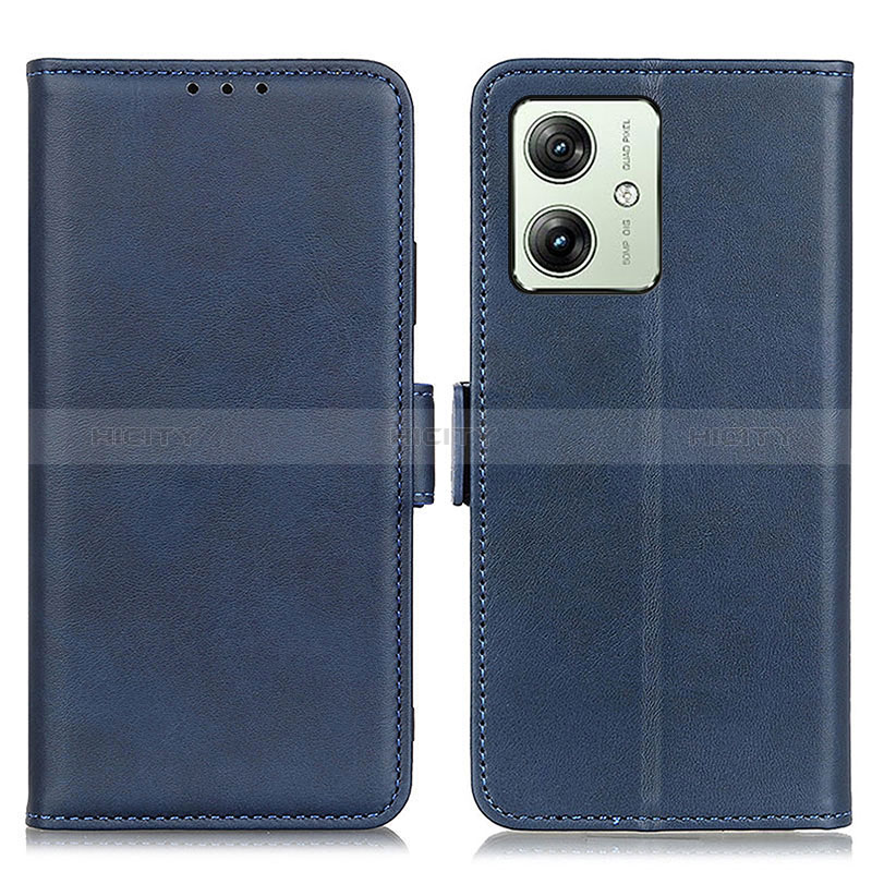 Funda de Cuero Cartera con Soporte Carcasa M15L para Motorola Moto G54 5G Azul