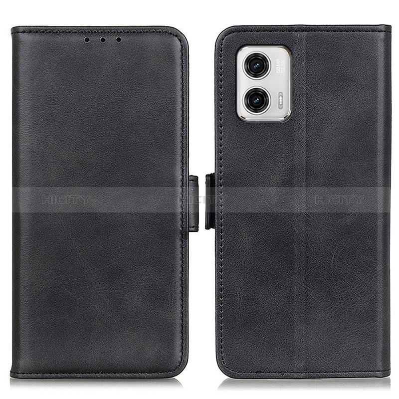 Funda de Cuero Cartera con Soporte Carcasa M15L para Motorola Moto G73 5G Negro