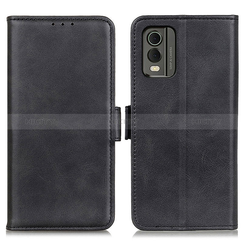 Funda de Cuero Cartera con Soporte Carcasa M15L para Nokia C32 Negro