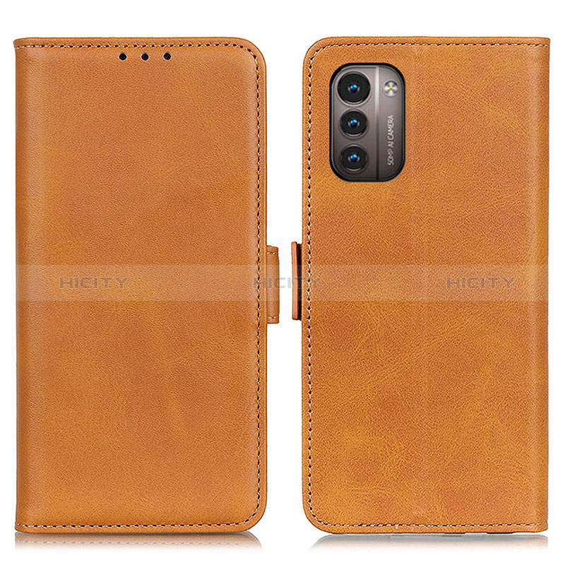 Funda de Cuero Cartera con Soporte Carcasa M15L para Nokia G21 Marron Claro