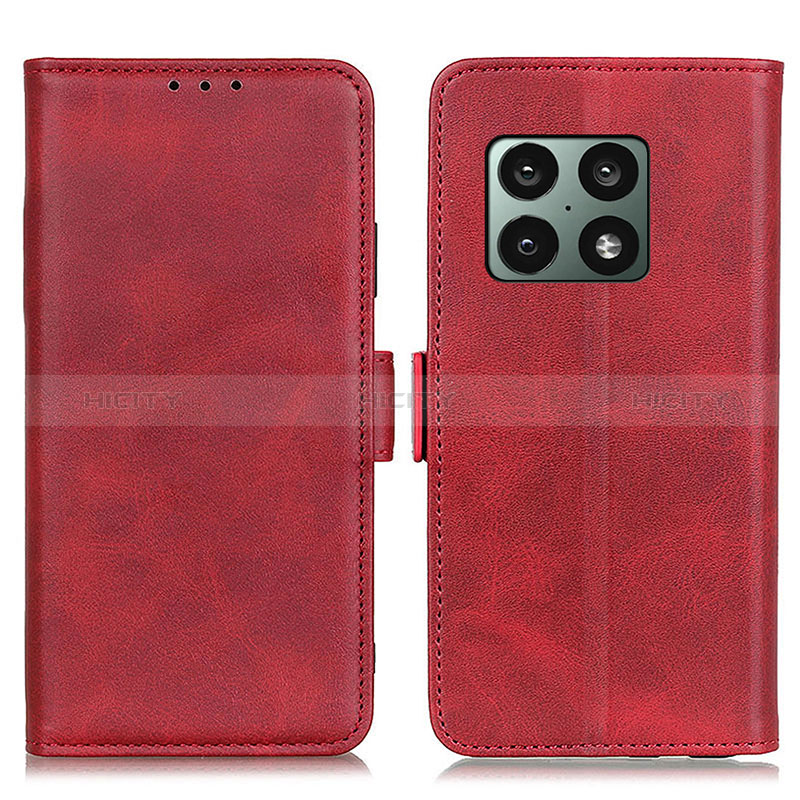 Funda de Cuero Cartera con Soporte Carcasa M15L para OnePlus 10 Pro 5G Rojo