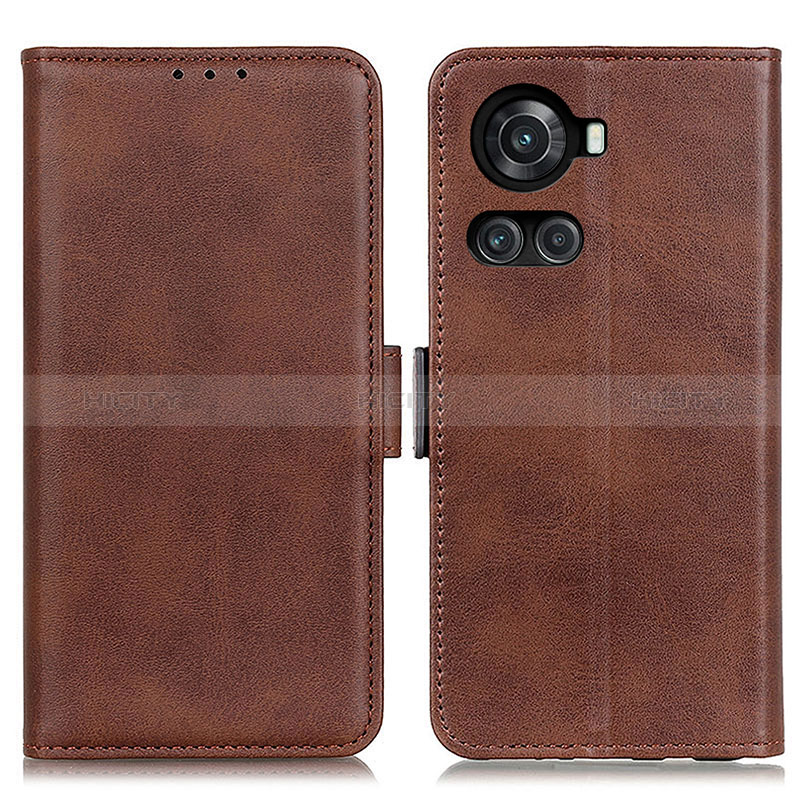 Funda de Cuero Cartera con Soporte Carcasa M15L para OnePlus 10R 5G Marron