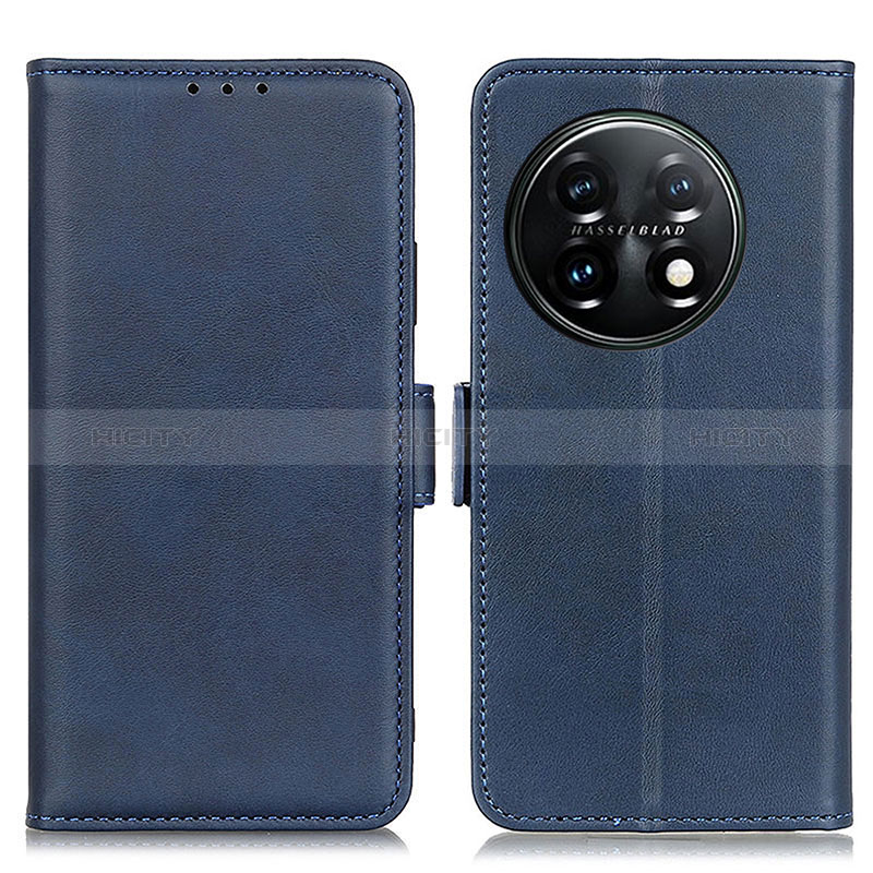 Funda de Cuero Cartera con Soporte Carcasa M15L para OnePlus 11 5G Azul