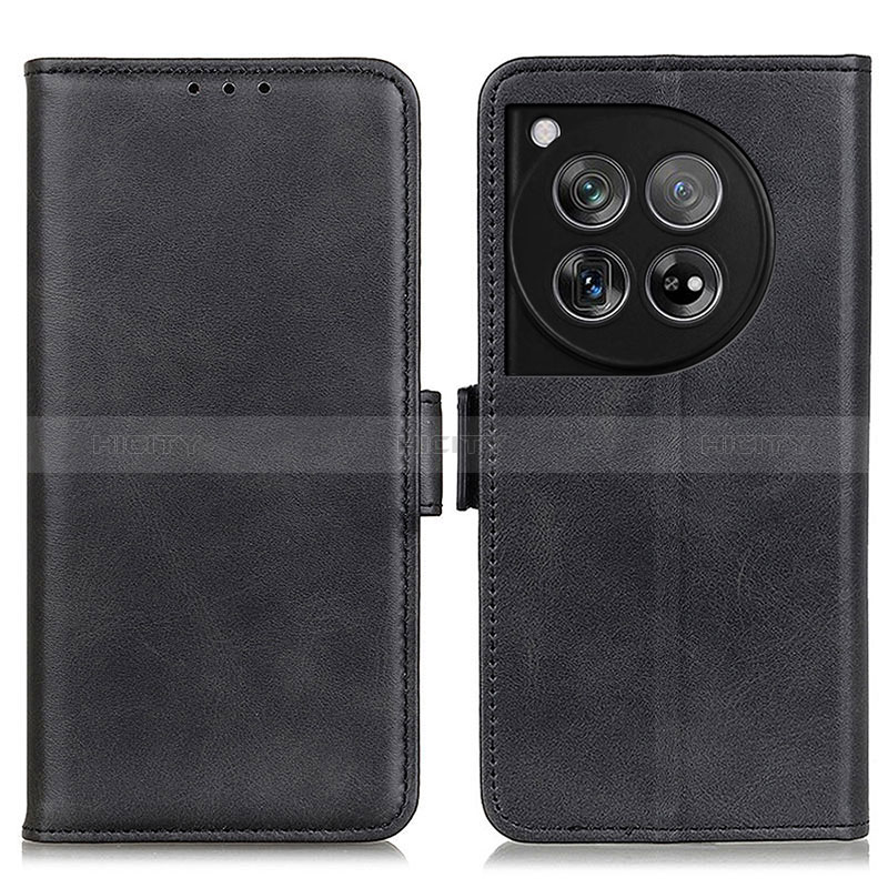 Funda de Cuero Cartera con Soporte Carcasa M15L para OnePlus 12 5G Negro