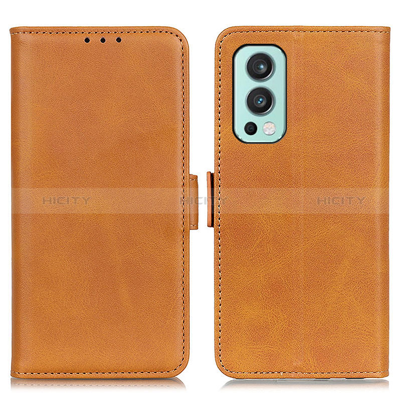 Funda de Cuero Cartera con Soporte Carcasa M15L para OnePlus Nord 2 5G Marron Claro