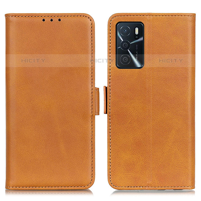 Funda de Cuero Cartera con Soporte Carcasa M15L para Oppo A16s Marron Claro