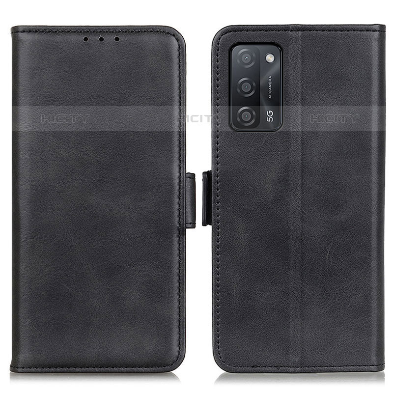 Funda de Cuero Cartera con Soporte Carcasa M15L para Oppo A55 5G Negro