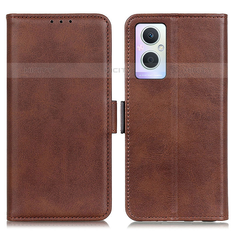 Funda de Cuero Cartera con Soporte Carcasa M15L para Oppo F21 Pro 5G Marron