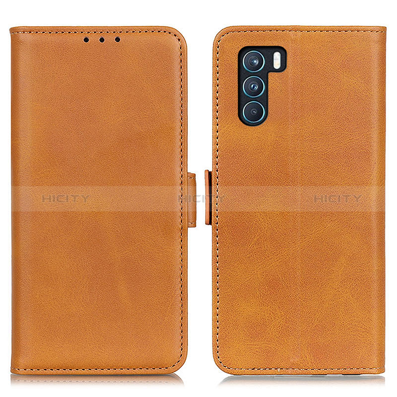 Funda de Cuero Cartera con Soporte Carcasa M15L para Oppo K9 Pro 5G Marron Claro