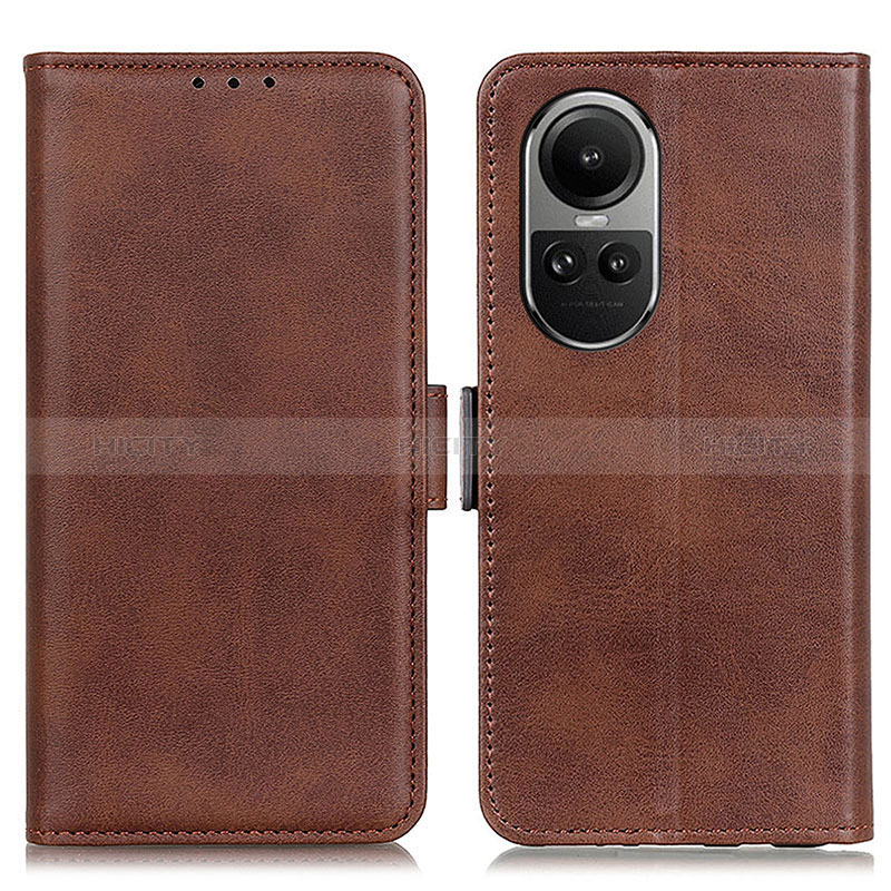 Funda de Cuero Cartera con Soporte Carcasa M15L para Oppo Reno10 Pro 5G Marron