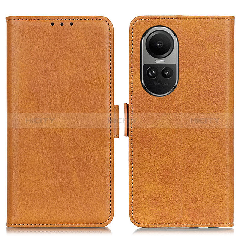 Funda de Cuero Cartera con Soporte Carcasa M15L para Oppo Reno10 Pro 5G Marron Claro