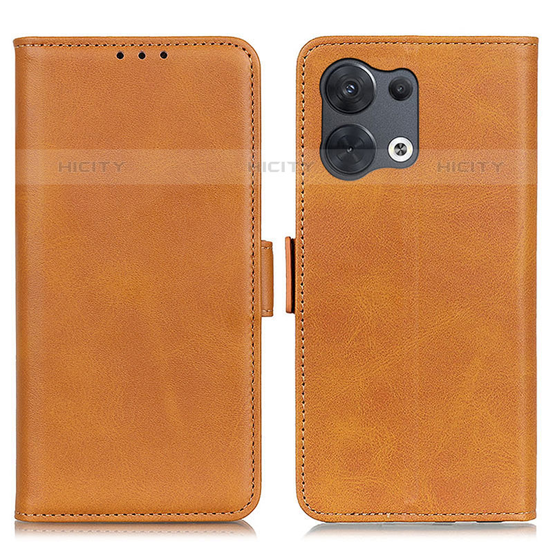 Funda de Cuero Cartera con Soporte Carcasa M15L para Oppo Reno9 5G Marron Claro