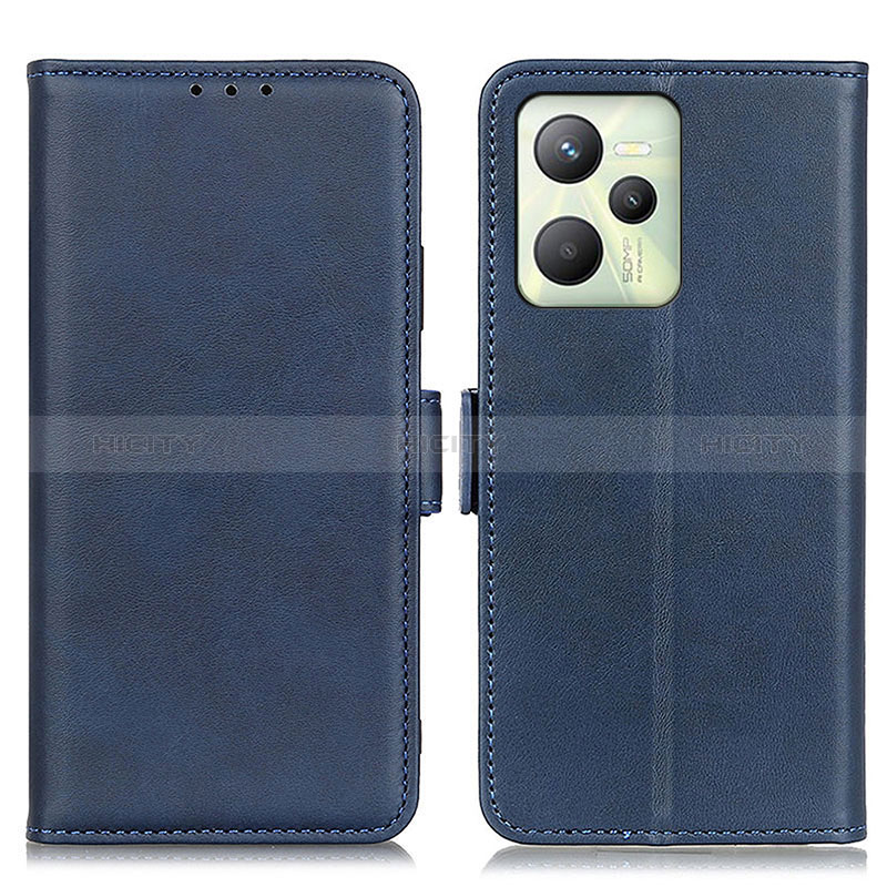 Funda de Cuero Cartera con Soporte Carcasa M15L para Realme Narzo 50A Prime Azul