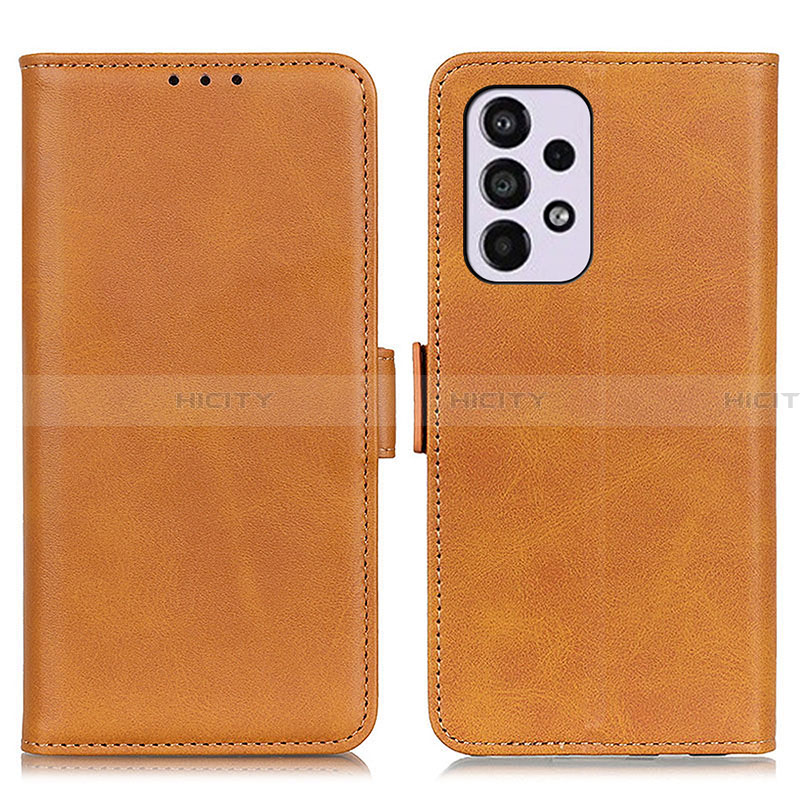 Funda de Cuero Cartera con Soporte Carcasa M15L para Samsung Galaxy A33 5G Marron Claro