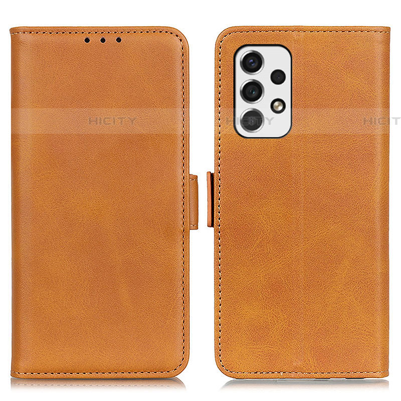 Funda de Cuero Cartera con Soporte Carcasa M15L para Samsung Galaxy A53 5G Marron Claro