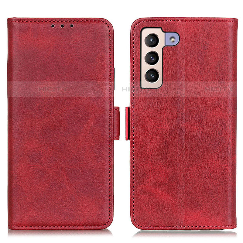 Funda de Cuero Cartera con Soporte Carcasa M15L para Samsung Galaxy S21 5G Rojo