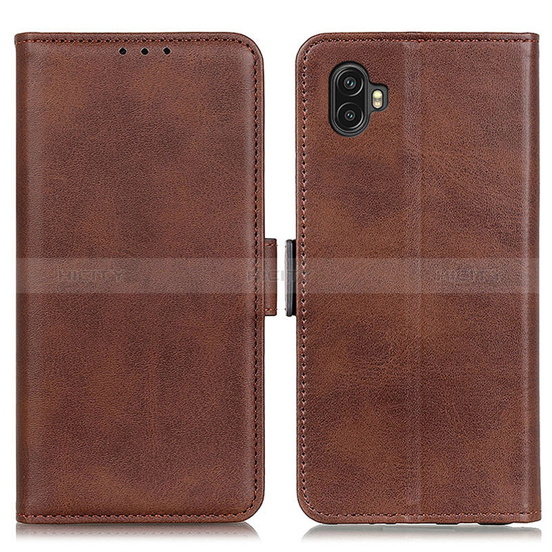 Funda de Cuero Cartera con Soporte Carcasa M15L para Samsung Galaxy Xcover Pro 2 5G Marron