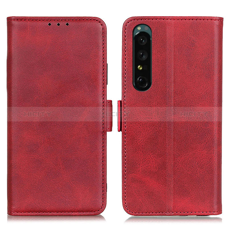 Funda de Cuero Cartera con Soporte Carcasa M15L para Sony Xperia 1 IV Rojo