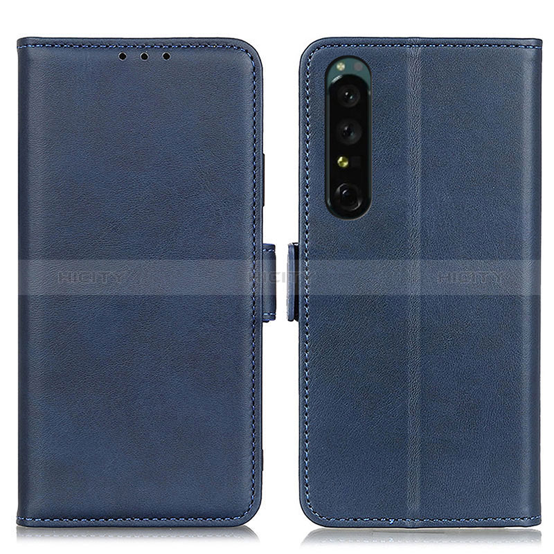 Funda de Cuero Cartera con Soporte Carcasa M15L para Sony Xperia 1 IV SO-51C Azul