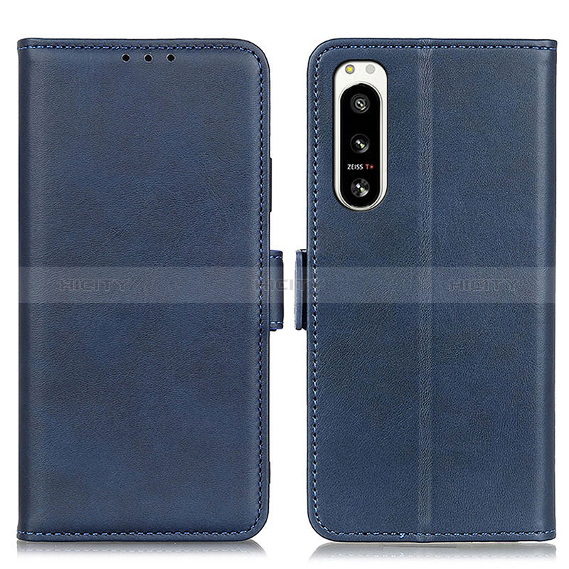 Funda de Cuero Cartera con Soporte Carcasa M15L para Sony Xperia 5 IV Azul