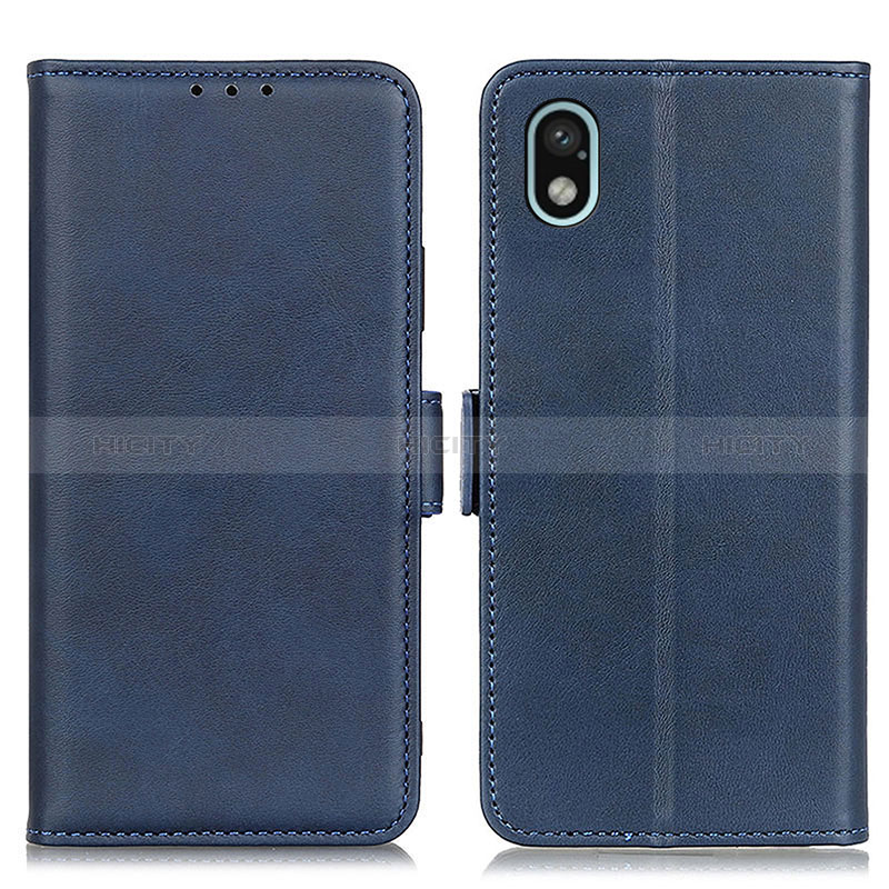 Funda de Cuero Cartera con Soporte Carcasa M15L para Sony Xperia Ace III SOG08 Azul