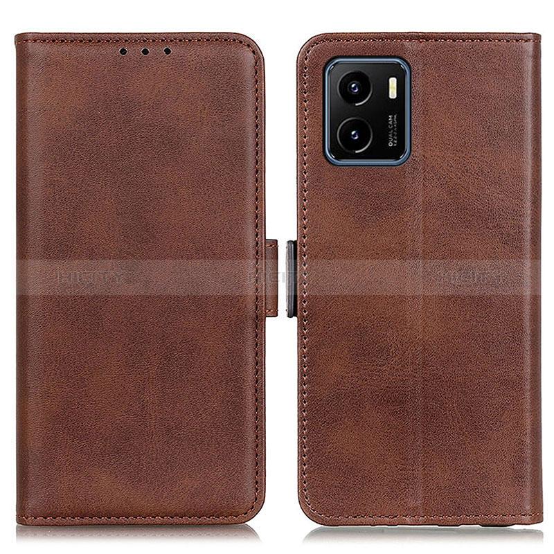 Funda de Cuero Cartera con Soporte Carcasa M15L para Vivo Y15C Marron