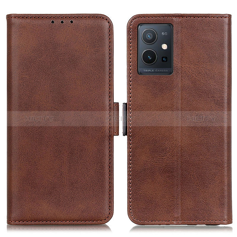 Funda de Cuero Cartera con Soporte Carcasa M15L para Vivo Y55s 5G Marron