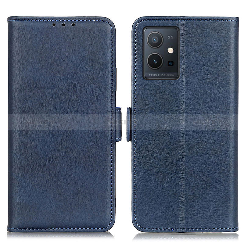 Funda de Cuero Cartera con Soporte Carcasa M15L para Vivo Y75 5G Azul