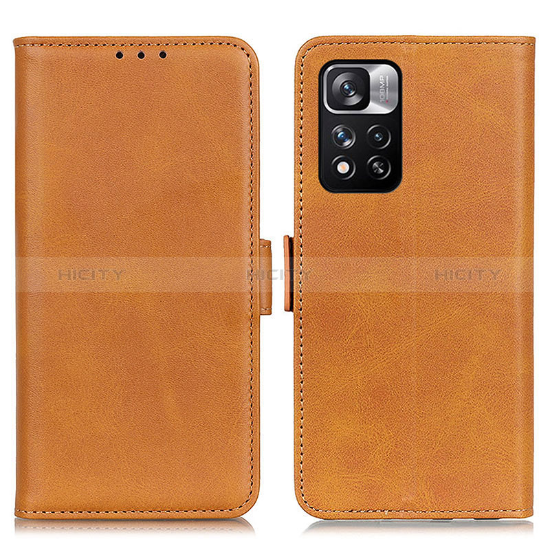 Funda de Cuero Cartera con Soporte Carcasa M15L para Xiaomi Mi 11i 5G (2022) Marron Claro