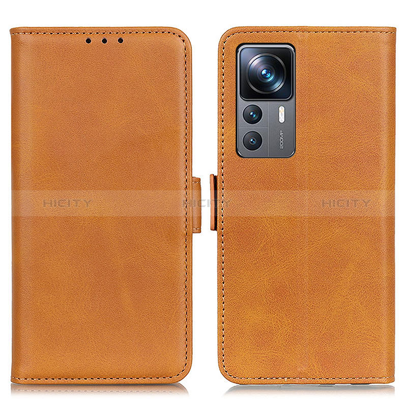 Funda de Cuero Cartera con Soporte Carcasa M15L para Xiaomi Mi 12T 5G Marron Claro