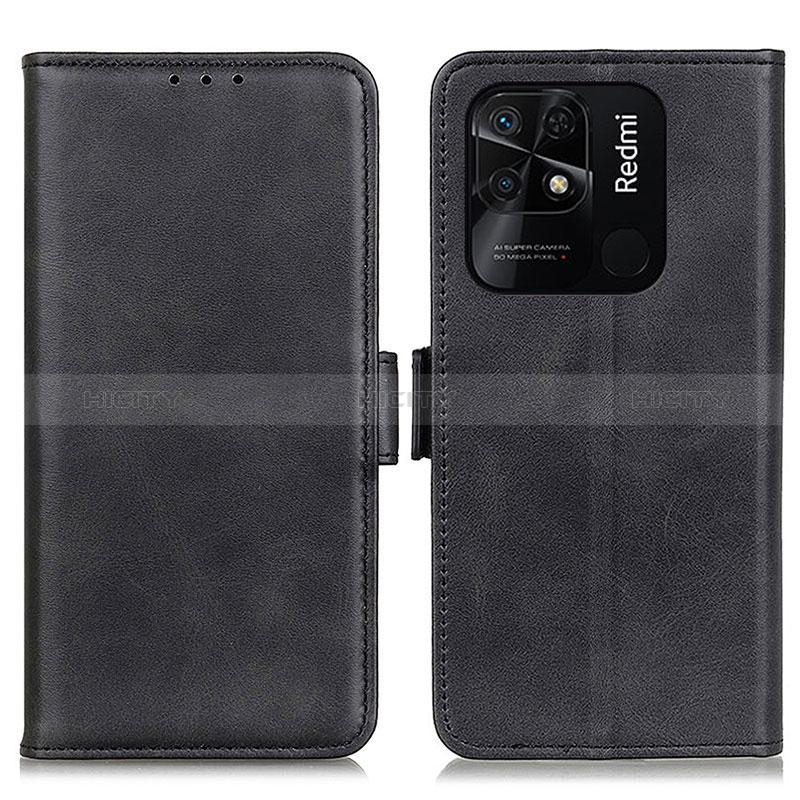 Funda de Cuero Cartera con Soporte Carcasa M15L para Xiaomi Redmi 10 Power Negro