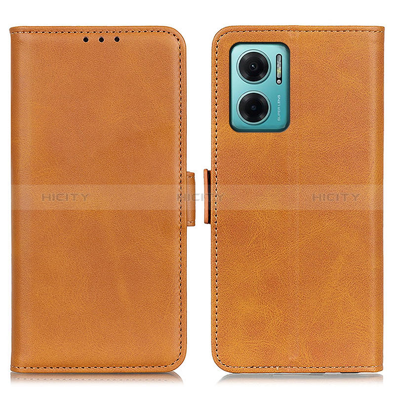 Funda de Cuero Cartera con Soporte Carcasa M15L para Xiaomi Redmi 11 Prime 5G Marron Claro