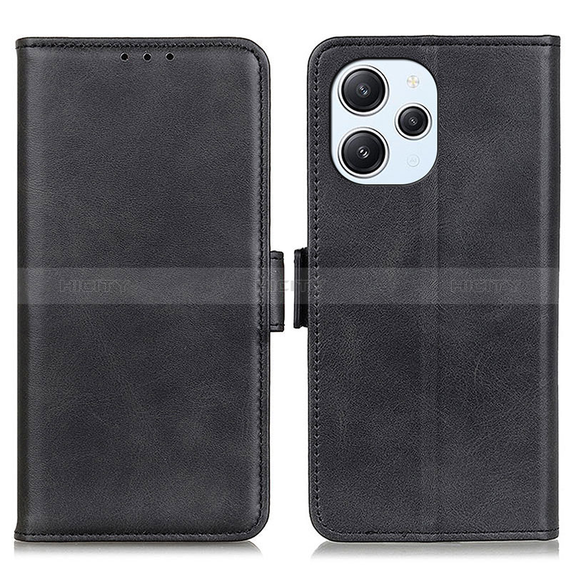 Funda de Cuero Cartera con Soporte Carcasa M15L para Xiaomi Redmi 12 4G Negro