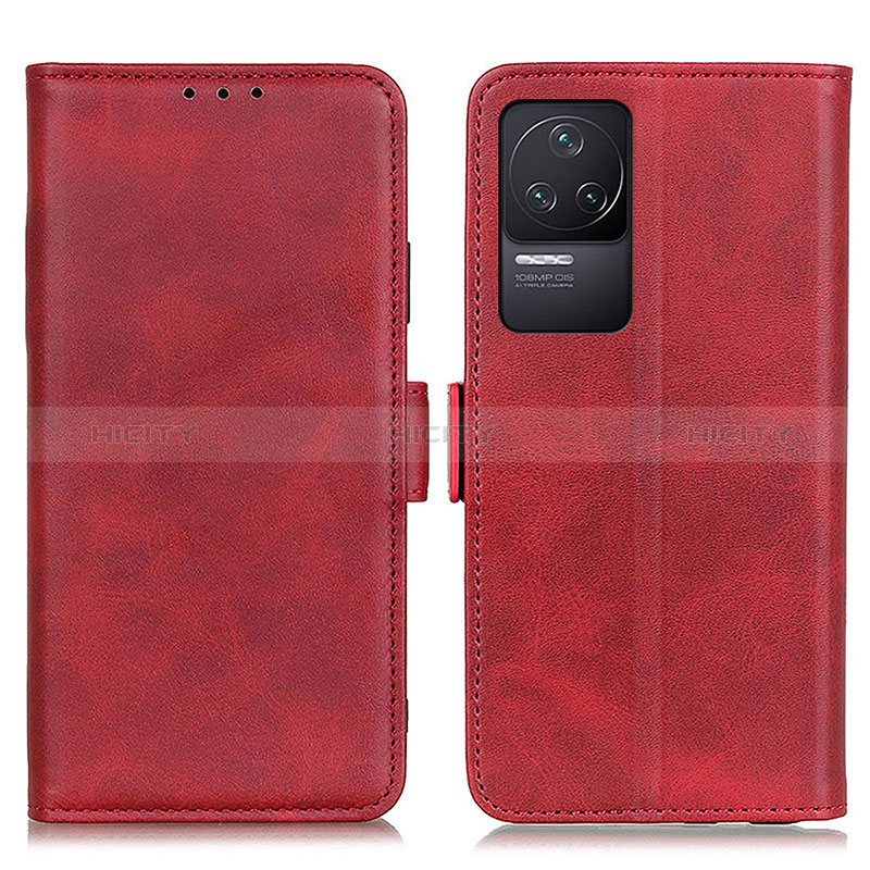 Funda de Cuero Cartera con Soporte Carcasa M15L para Xiaomi Redmi K50 5G Rojo