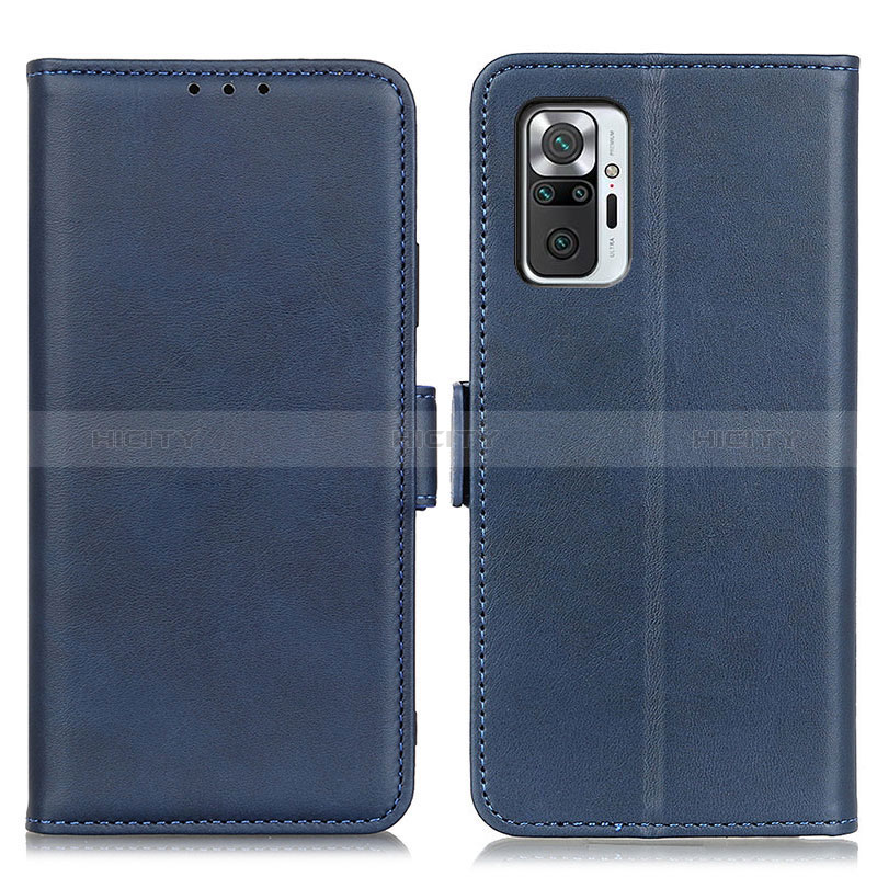 Funda de Cuero Cartera con Soporte Carcasa M15L para Xiaomi Redmi Note 10 Pro 4G Azul