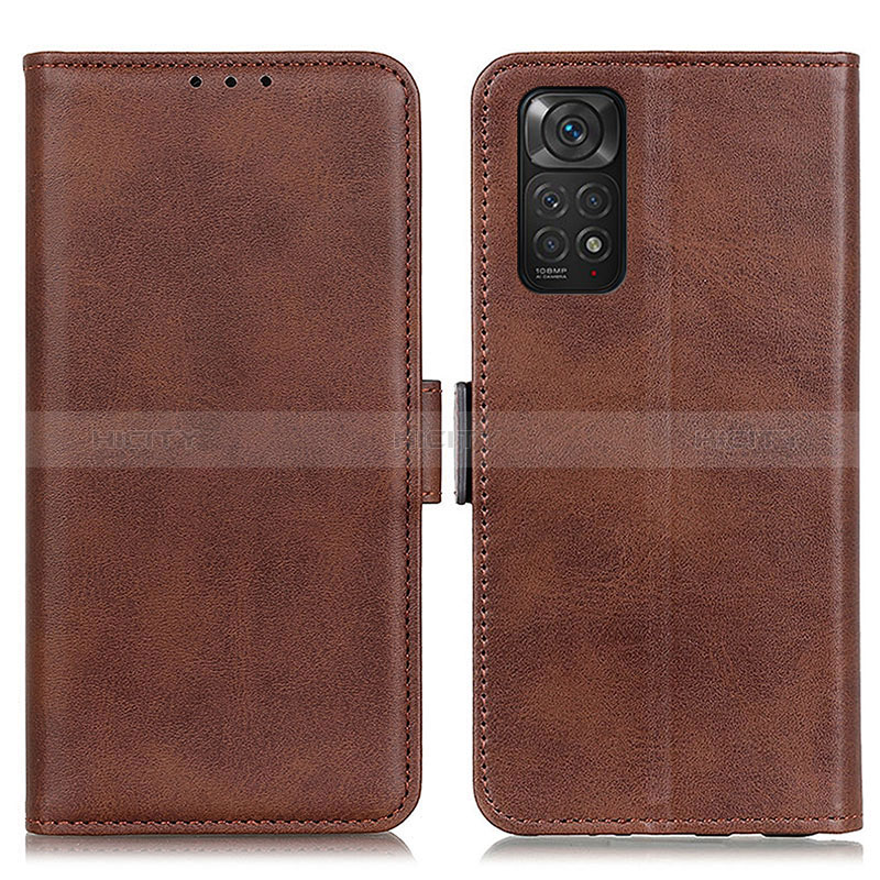 Funda de Cuero Cartera con Soporte Carcasa M15L para Xiaomi Redmi Note 11S 4G Marron