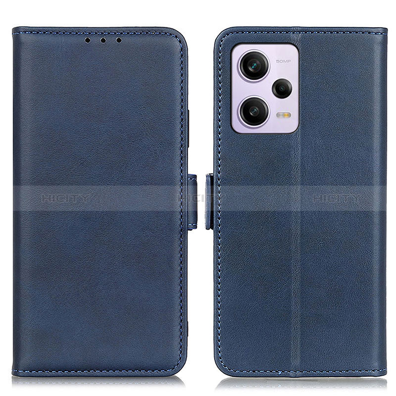 Funda de Cuero Cartera con Soporte Carcasa M15L para Xiaomi Redmi Note 12 Pro 5G Azul