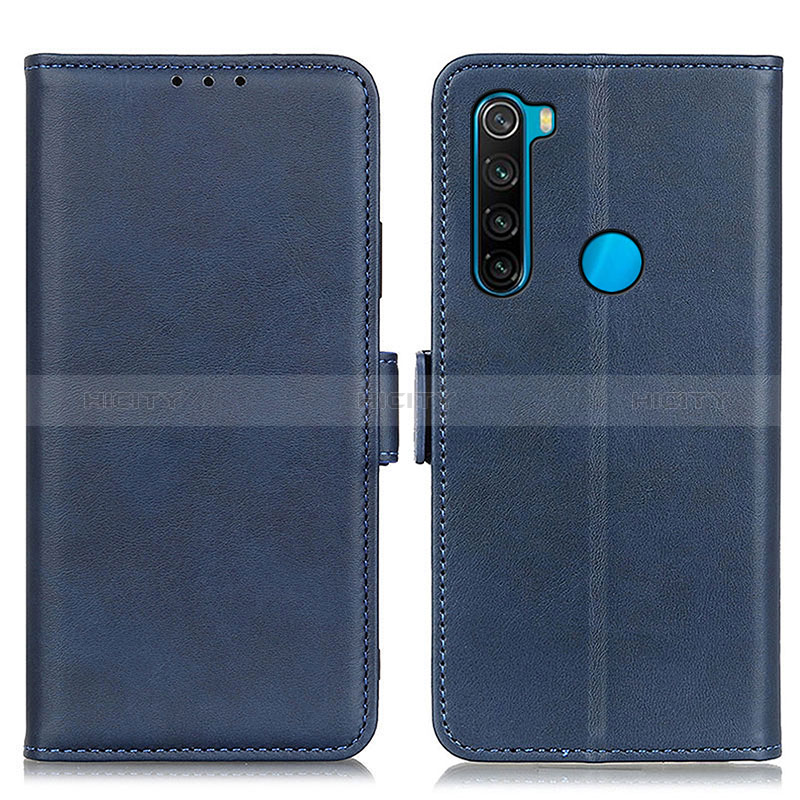 Funda de Cuero Cartera con Soporte Carcasa M15L para Xiaomi Redmi Note 8 (2021) Azul