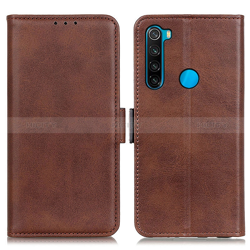 Funda de Cuero Cartera con Soporte Carcasa M15L para Xiaomi Redmi Note 8 (2021) Marron